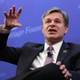 FBI Director Christopher Wray participates in a question-and-answer session while arguing for the renewal of Section 702 of the Foreign Intelligence Surveillance Act at the Heritage Foundation, October 13, 2017 in Washington, DC. (Photo: Getty)